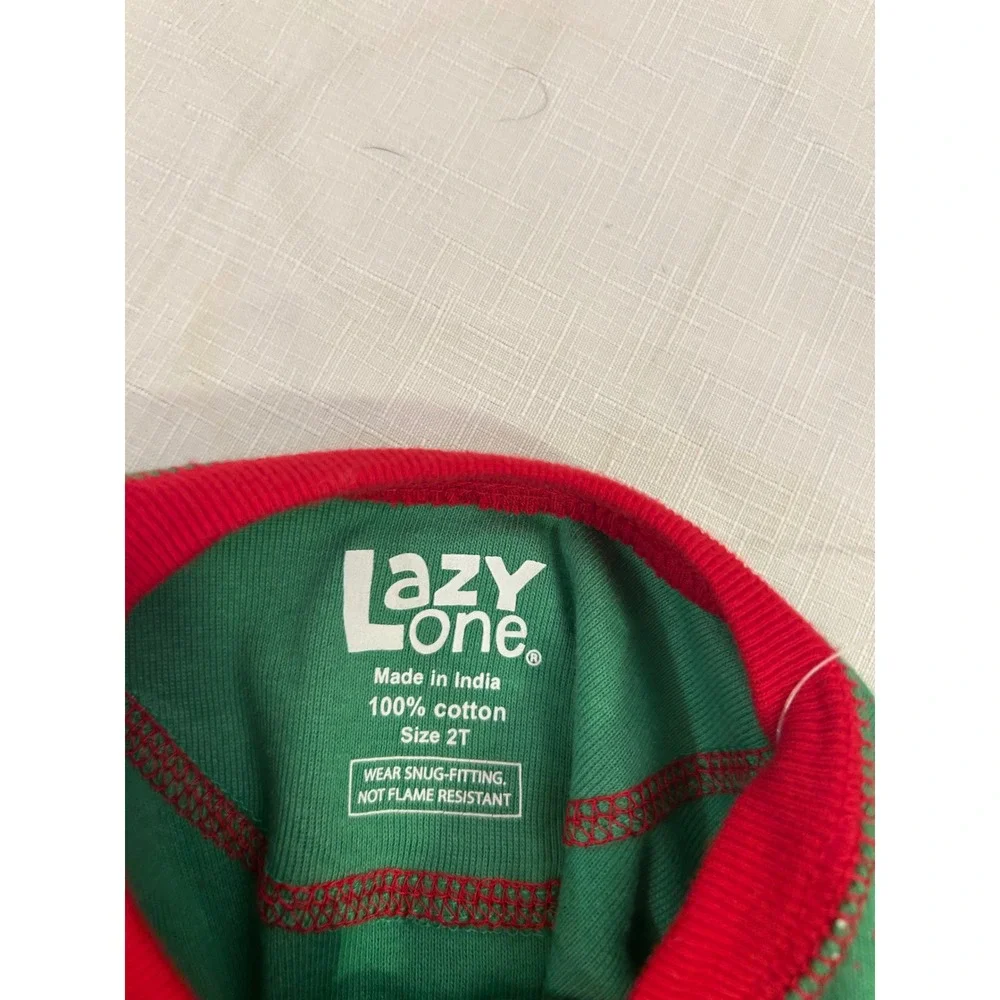 Lazy One FlapJacks 2T Green Do Not Open Til Christmas Union Suit Kids